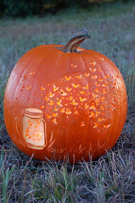 Pumpkin lanterns in 20 great DIY ideas
