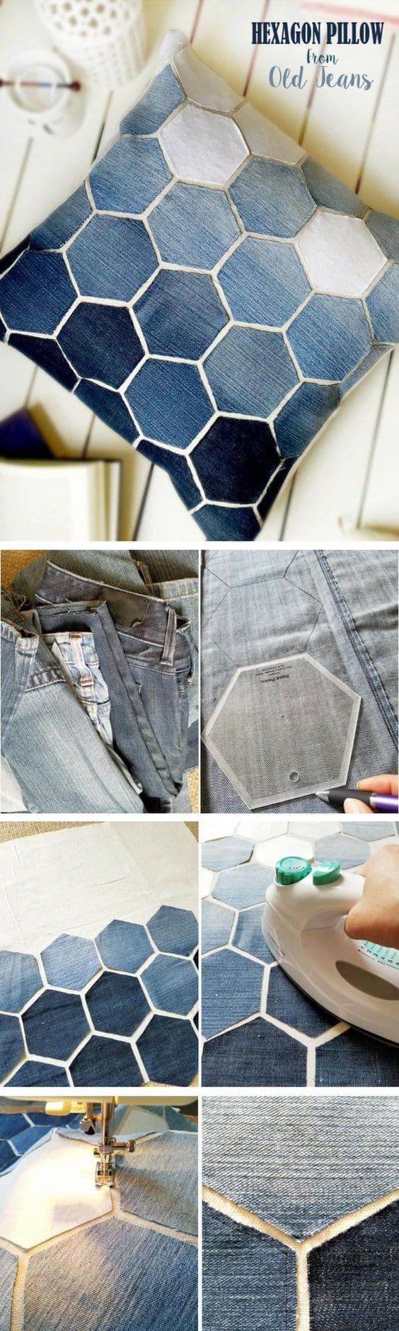 74 Awesome DIY ideas to recycle old jeans