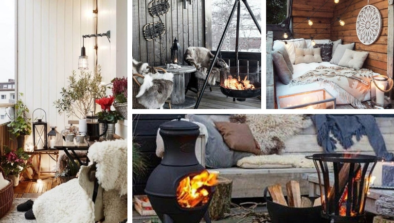 Wonderful winter decor ideas for balconies and terraces | My desired home