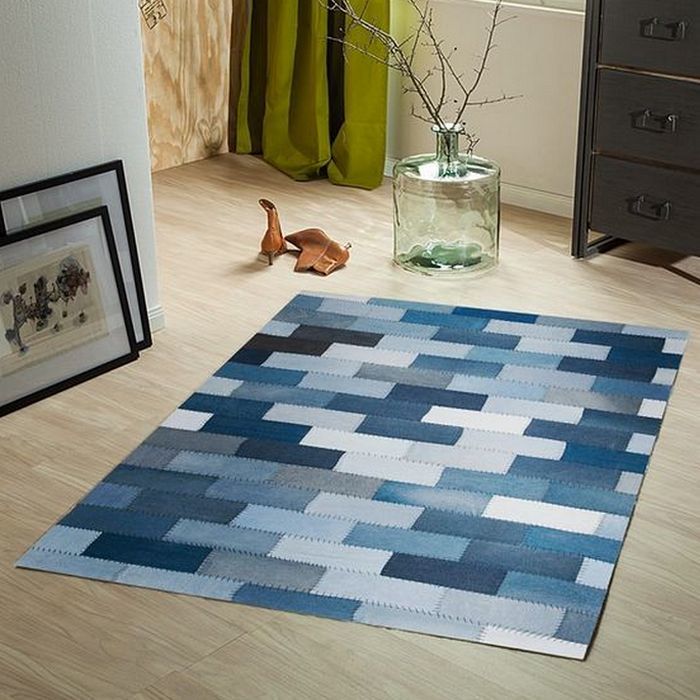 Interesting DIY carpet ideas from old jeans | My desired home