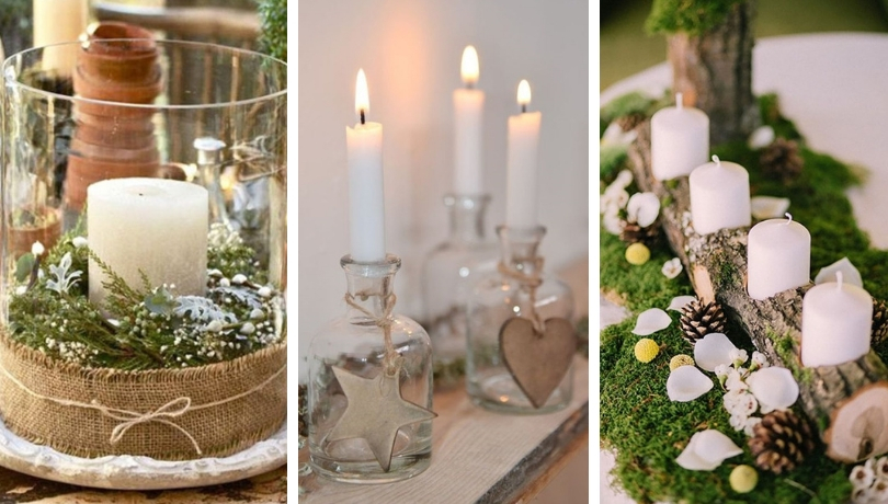 DIY ideas to decorate the Christmas table with candles | My desired home