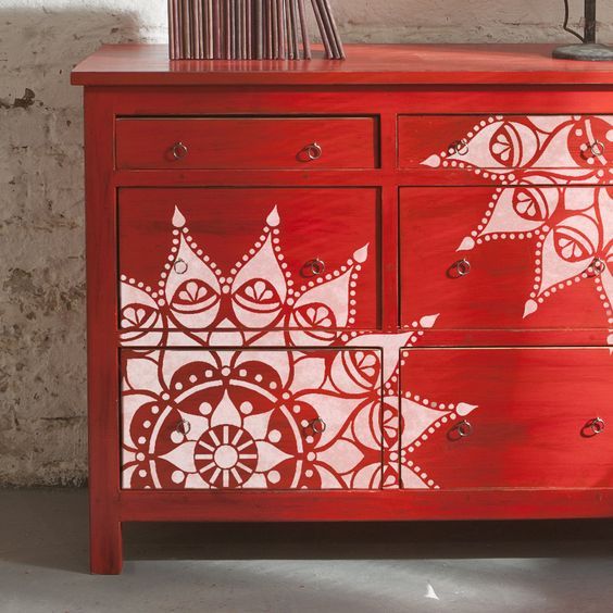 Amazing DIY ideas with stencils painted Furnitures | My desired home