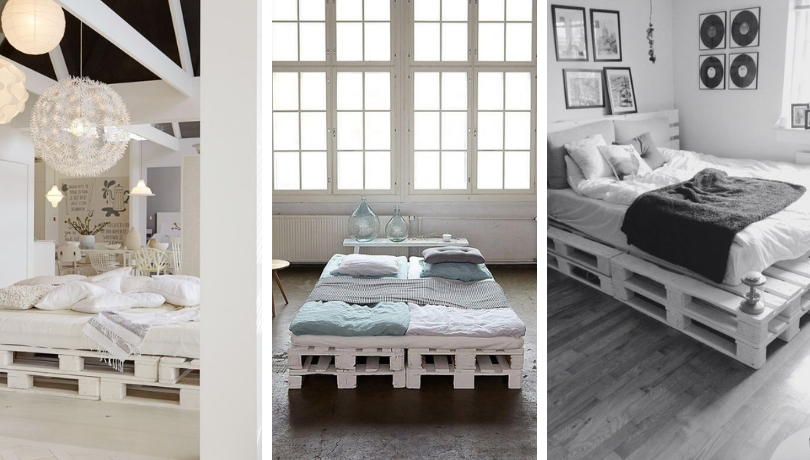 Cool Diy Ideas For White Pallet Bed Frames My Desired Home