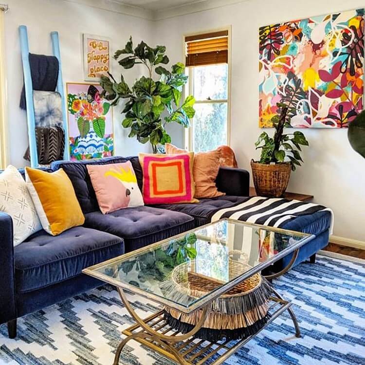 Amazing ideas with colorful living rooms in boho style | My desired home