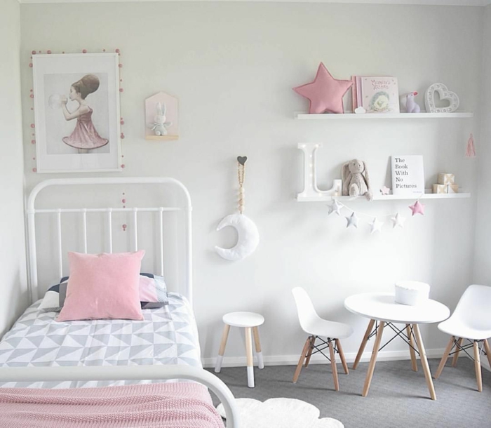 Great girl's room in pink and gray - find the best decorating ideas ...