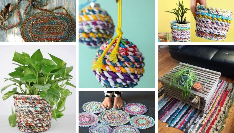 Colorful Diy Crafts From Rags - Old Clothes 