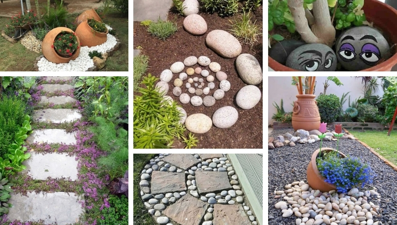 30 Perfect DIY ideas with stones to decorate your garden | My desired home