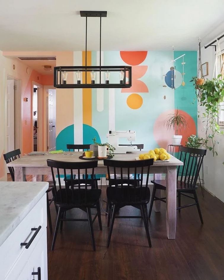 Geometric wall ideas: 32 inspirations to decorate your home | My ...