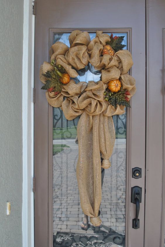 20+ Beautiful autumn DIY ideas with burlap for your home | My desired home