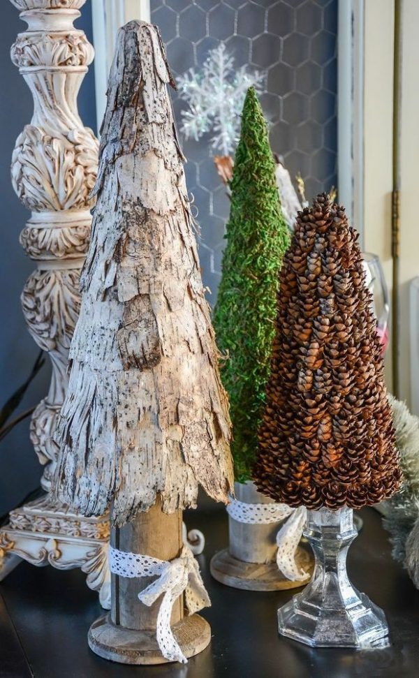 20+ Christmas inspirations from birch bark and wood: Beautiful natural ...