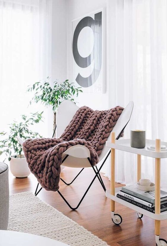 Armchair blanket 30+ Creative and warm ideas for your decoration My