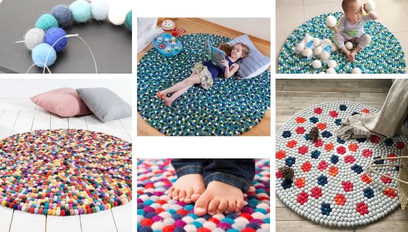 Unusual and impressive DIY wool ball rugs | My desired home