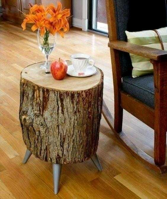 Do you like natural wood? See 20+ beautiful DIY home ideas from logs ...