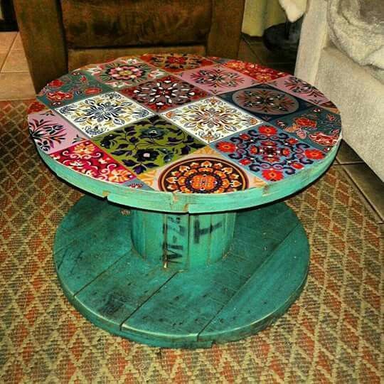 Cable reel furniture 32 super DIY ideas for inspiration My desired home