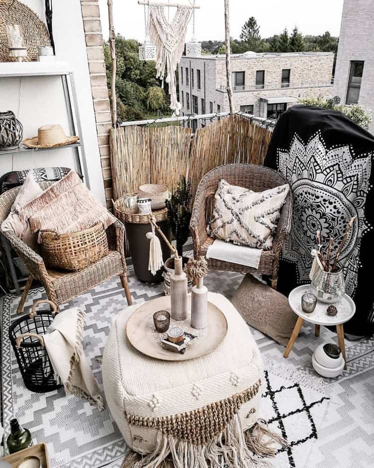 40 Ideas to design a dreamy boho balcony | My desired home