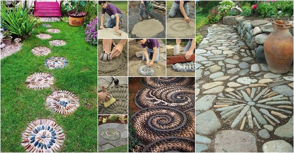 Create beautiful mosaic paths in your garden: 28 DIY ideas that will ...