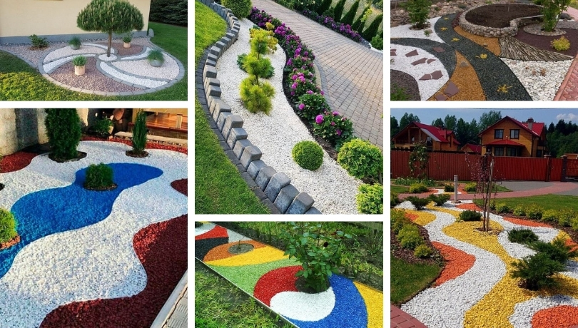 We decorate our flower beds with decorative gravel: 32 original ideas ...
