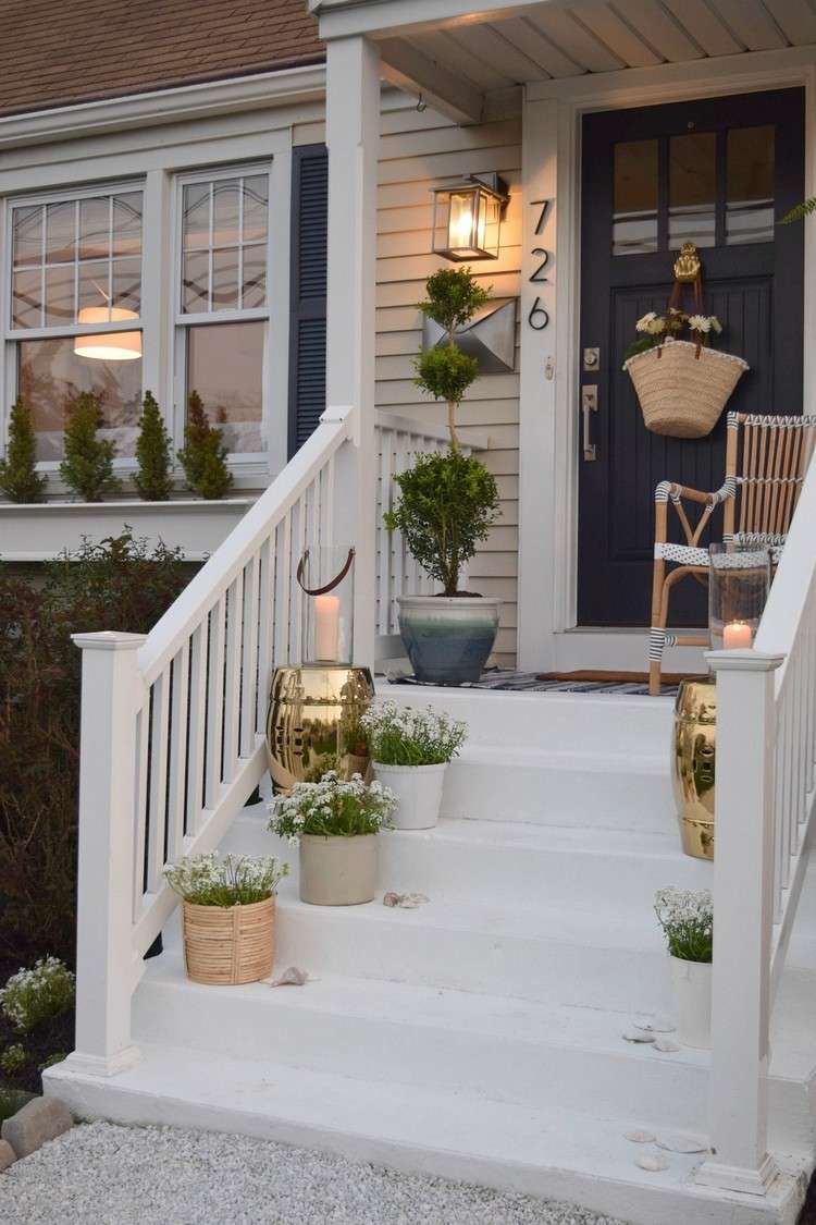 Decoration of outdoor entrance area for the summer 22 beautiful ideas ...
