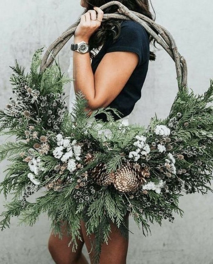 30 Beautiful Christmas decoration ideas with natural materials My