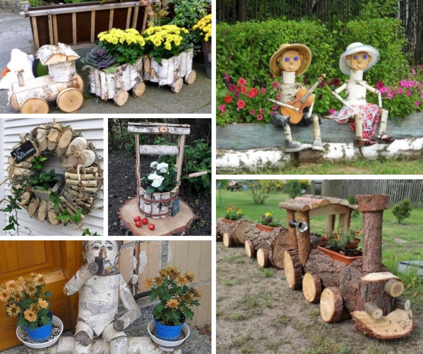 Amazing DIY garden decorations with twigs and wood   20+ ...