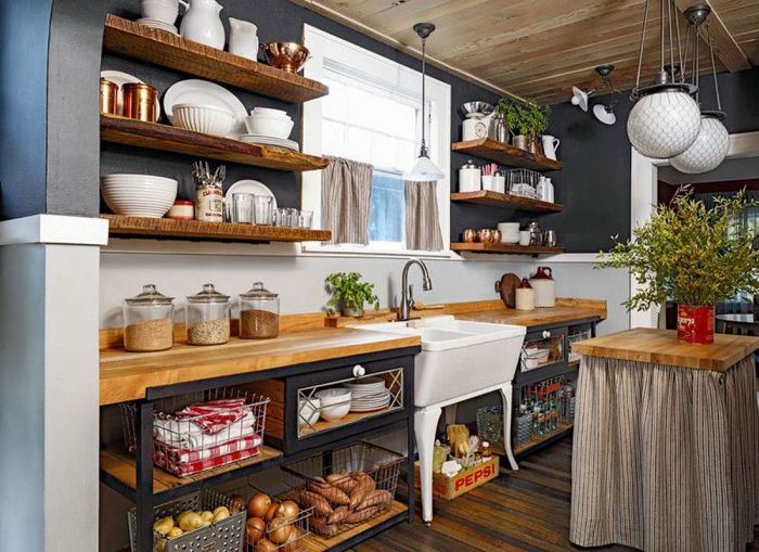 Elegant wooden country kitchen 36 ideas of natural charm without