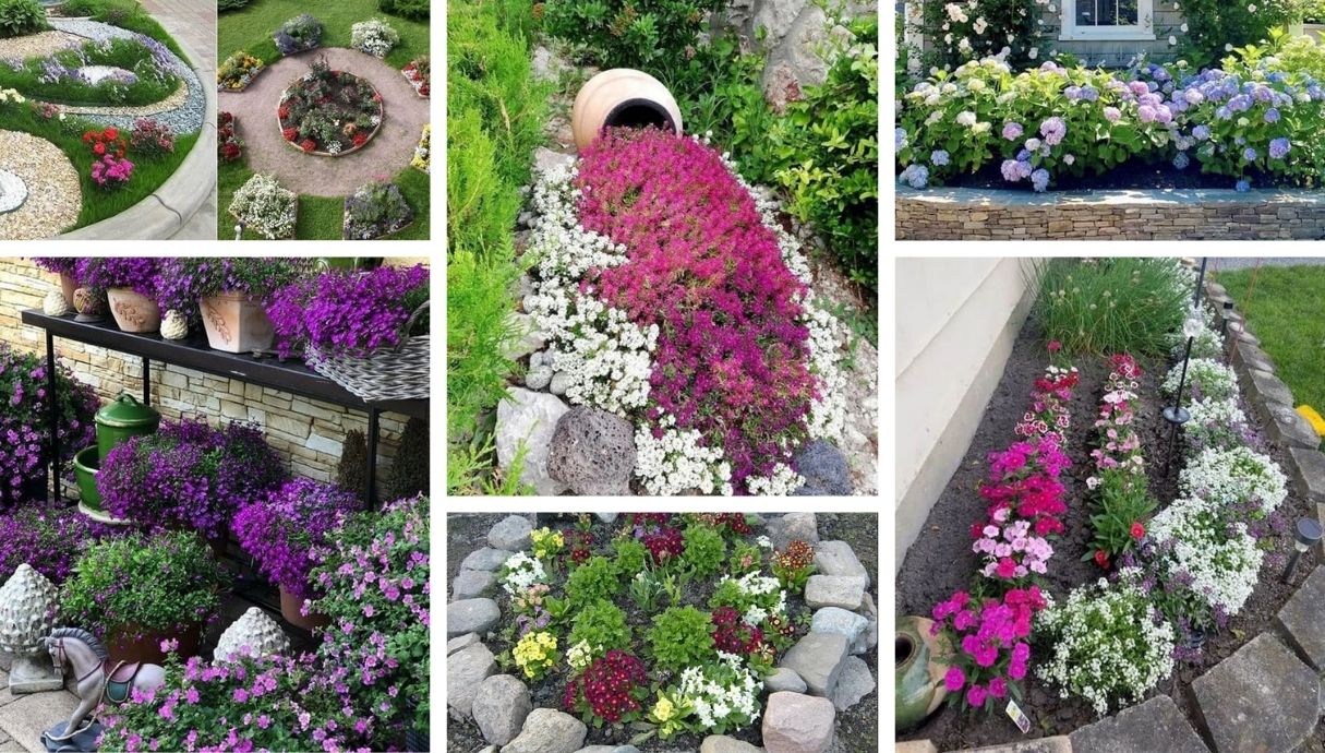 How to design a beautiful mini flowerbed: 35 new inspirational ideas ...