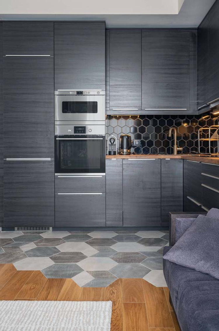 Black and gray kitchen: practical tips and 35 ideas with photos | My ...