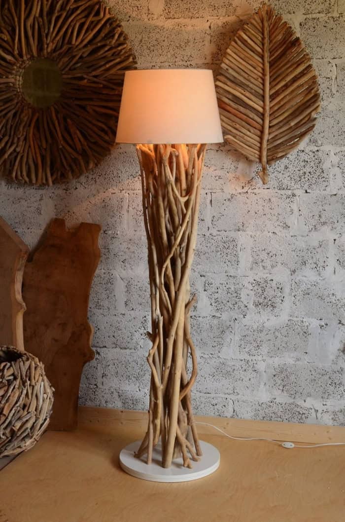 Decorating with driftwood: 42 inspiring DIY ideas for your home | My ... - Exposed Beam Decorating With Woven Driftwood
