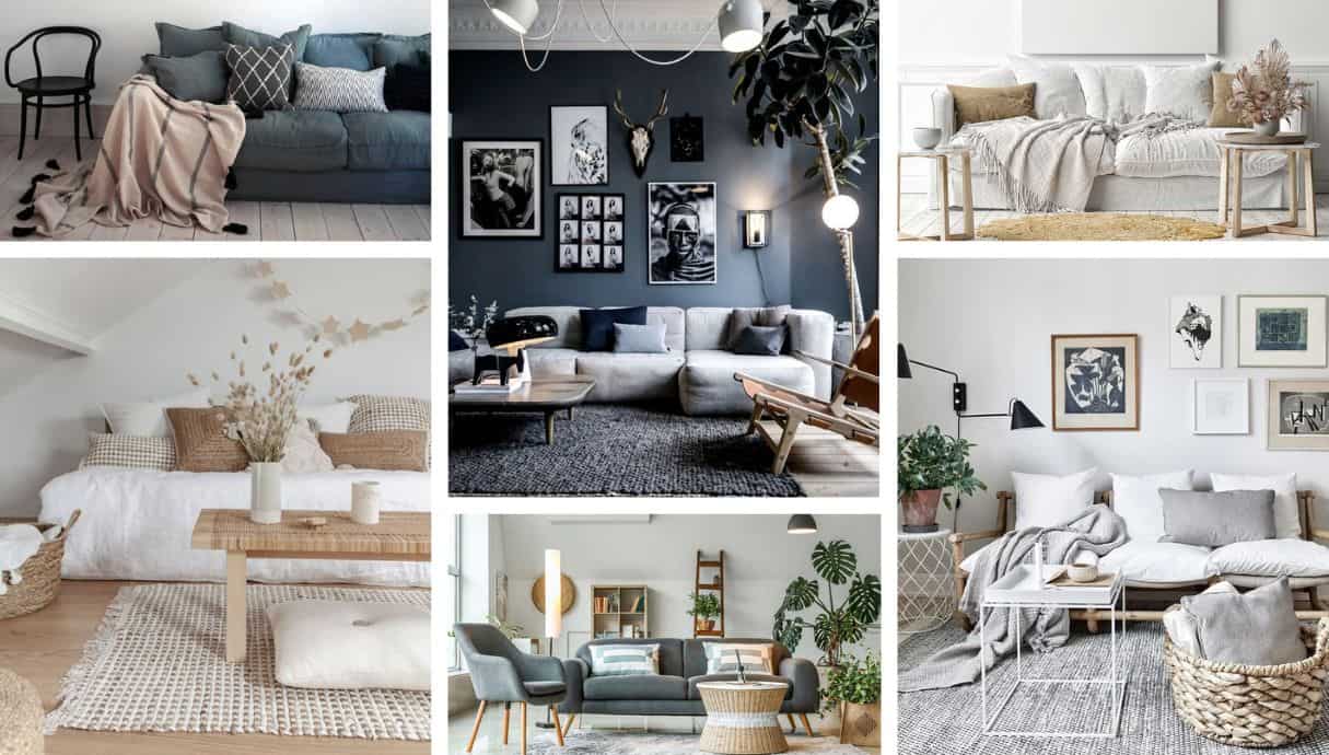 Stunning Modern Scandinavian Home Living Room Ideas image