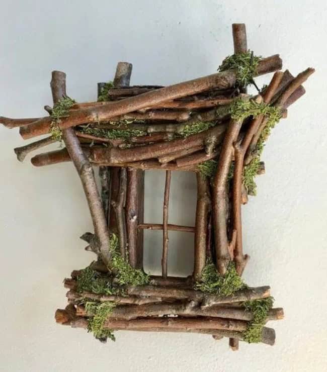 20 DIY ideas of beautiful natural windows from twigs and branches ...