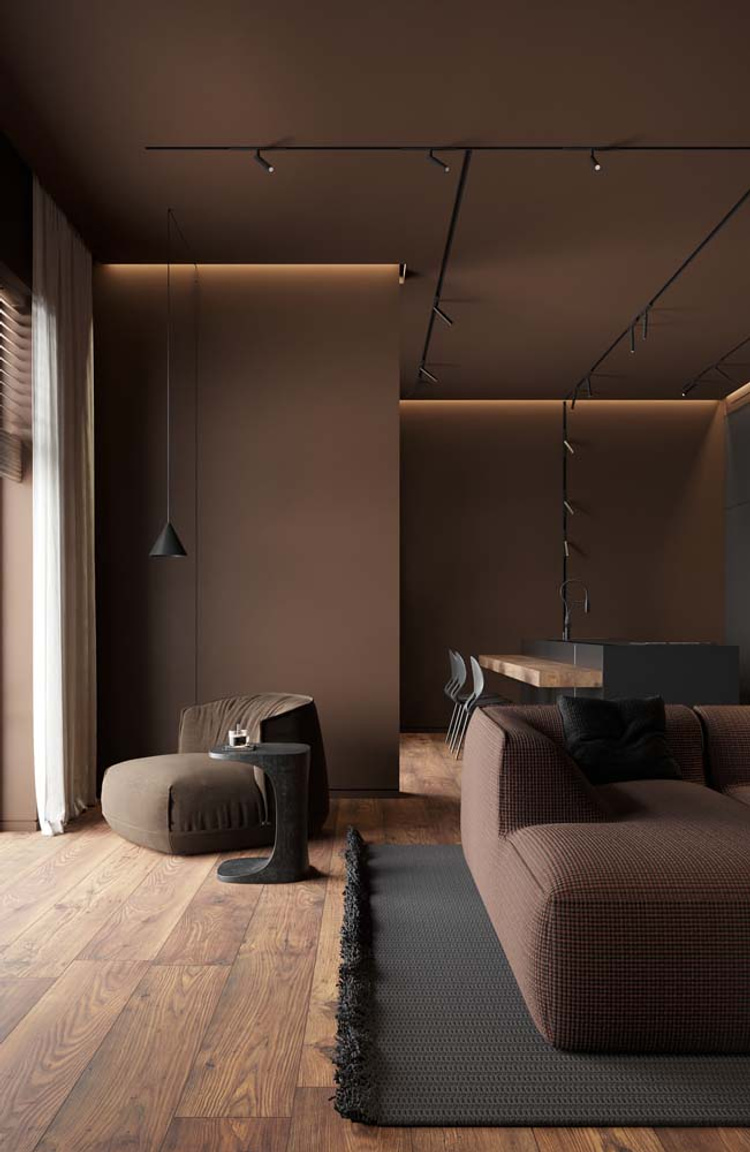 Brown wall tips for using color in decoration and 5 ideas for