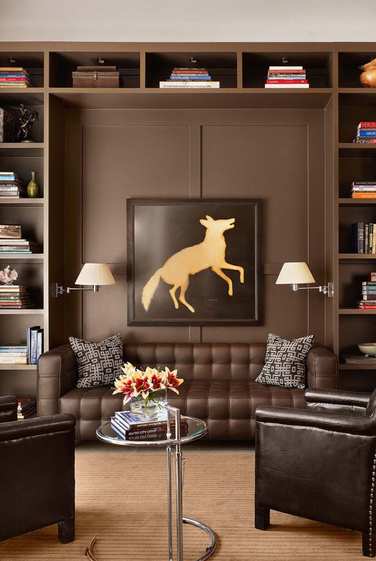 Brown wall tips for using color in decoration and 5 ideas for