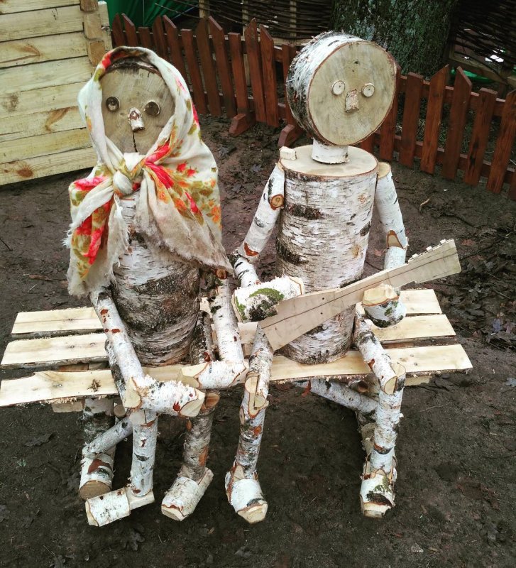 30 Fun DIY garden decoration ideas with wooden log figures | My desired ...