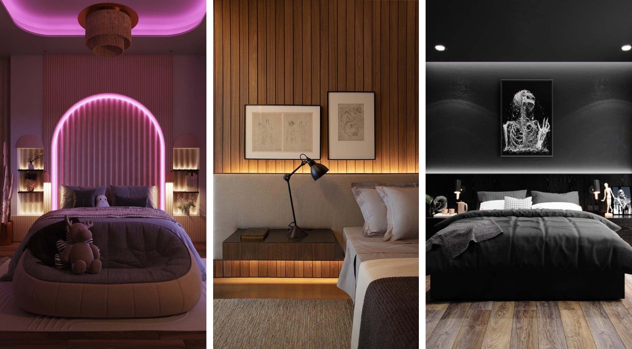 Headboard with LED lighting how to do it and 48 great ideas for inspiration My desired home