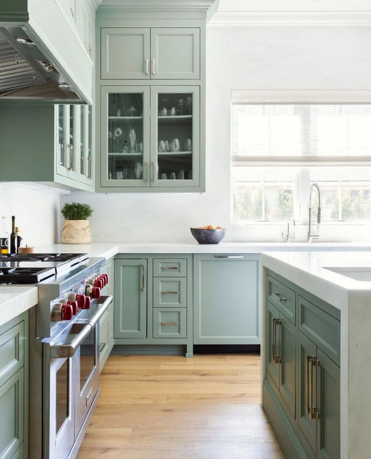 Kitchens in sage green – 33 special ideas for inspiration | My desired home