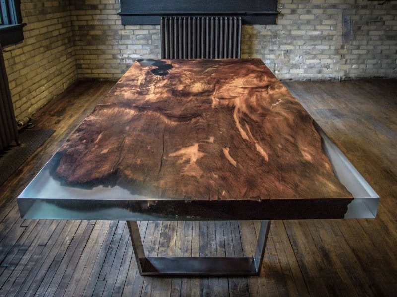 42 Great ideas for epoxy resin and wood furniture, how to make them ...