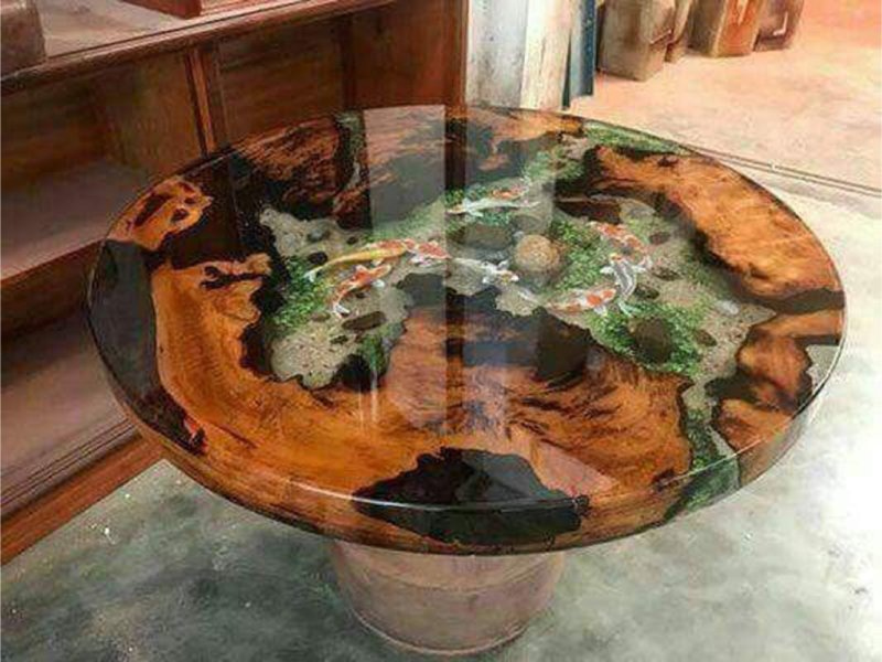 42 Great ideas for epoxy resin and wood furniture, how to make them ...