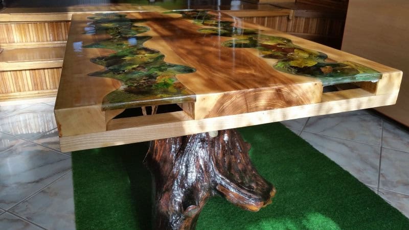 42 Great ideas for epoxy resin and wood furniture, how to make them ...