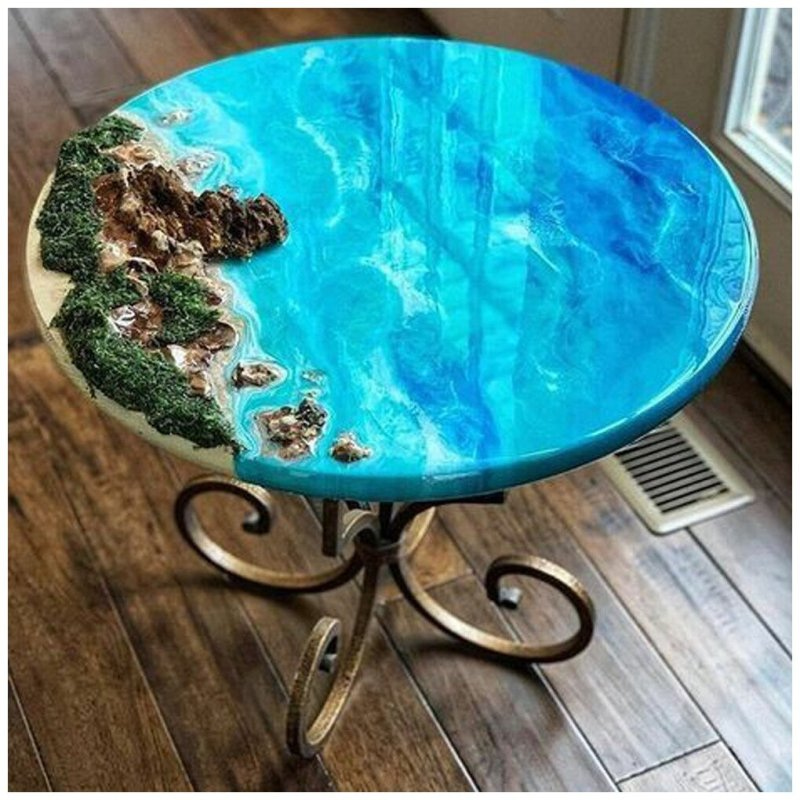 42 Great ideas for epoxy resin and wood furniture, how to make them ...