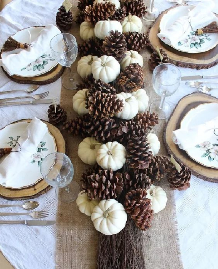 50 Fresh Fall Decoration Ideas with Pine Cones | My desired home