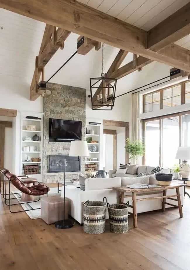 32 Cozy Modern Farmhouse Style Living Rooms: The Ultimate Delight… | My ...
