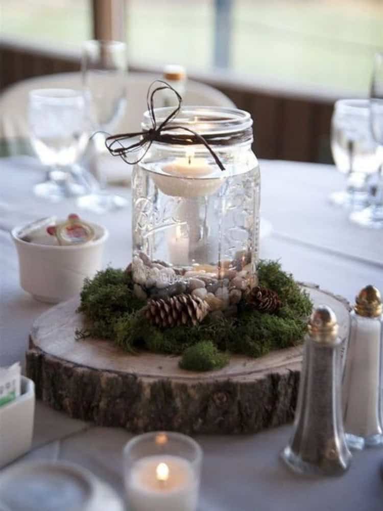 35 Enchanting Christmas Decorations with Log Slices That You Will love
