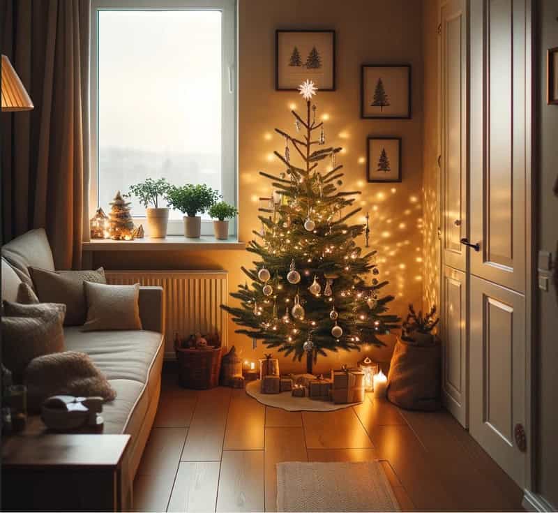 20 Tiny Living Room Christmas Decorating ideas | My desired home