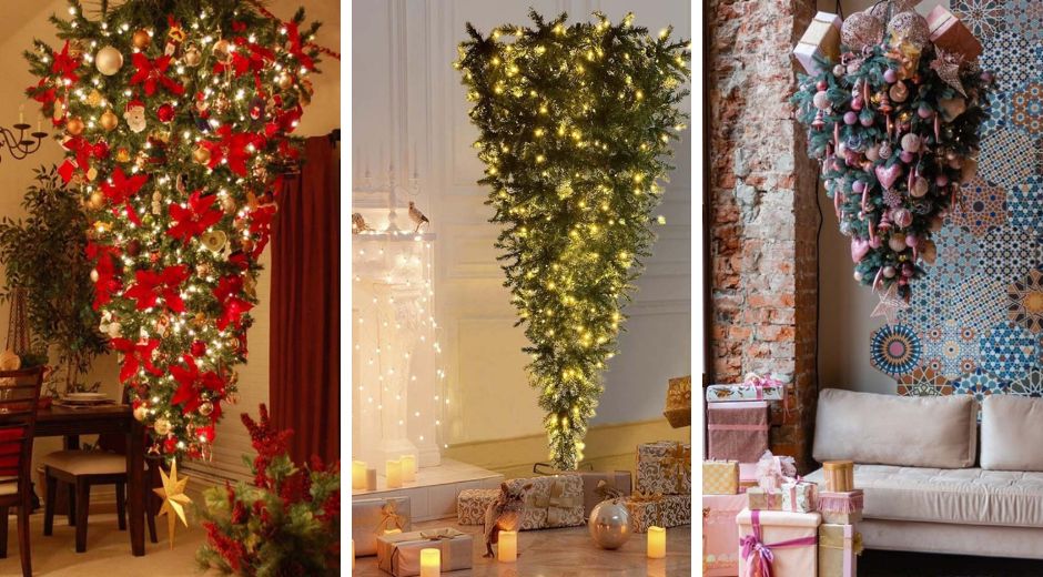 UpsideDown Christmas Tree How to Hang, Decorate it and 40 Beautiful