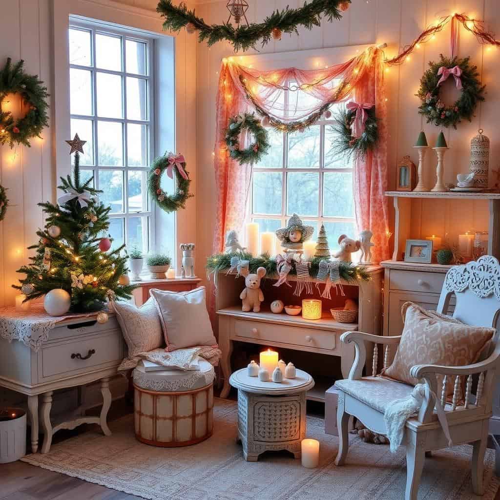 Shabby Chic Christmas Decor Ideas for a Timeless Holiday Look