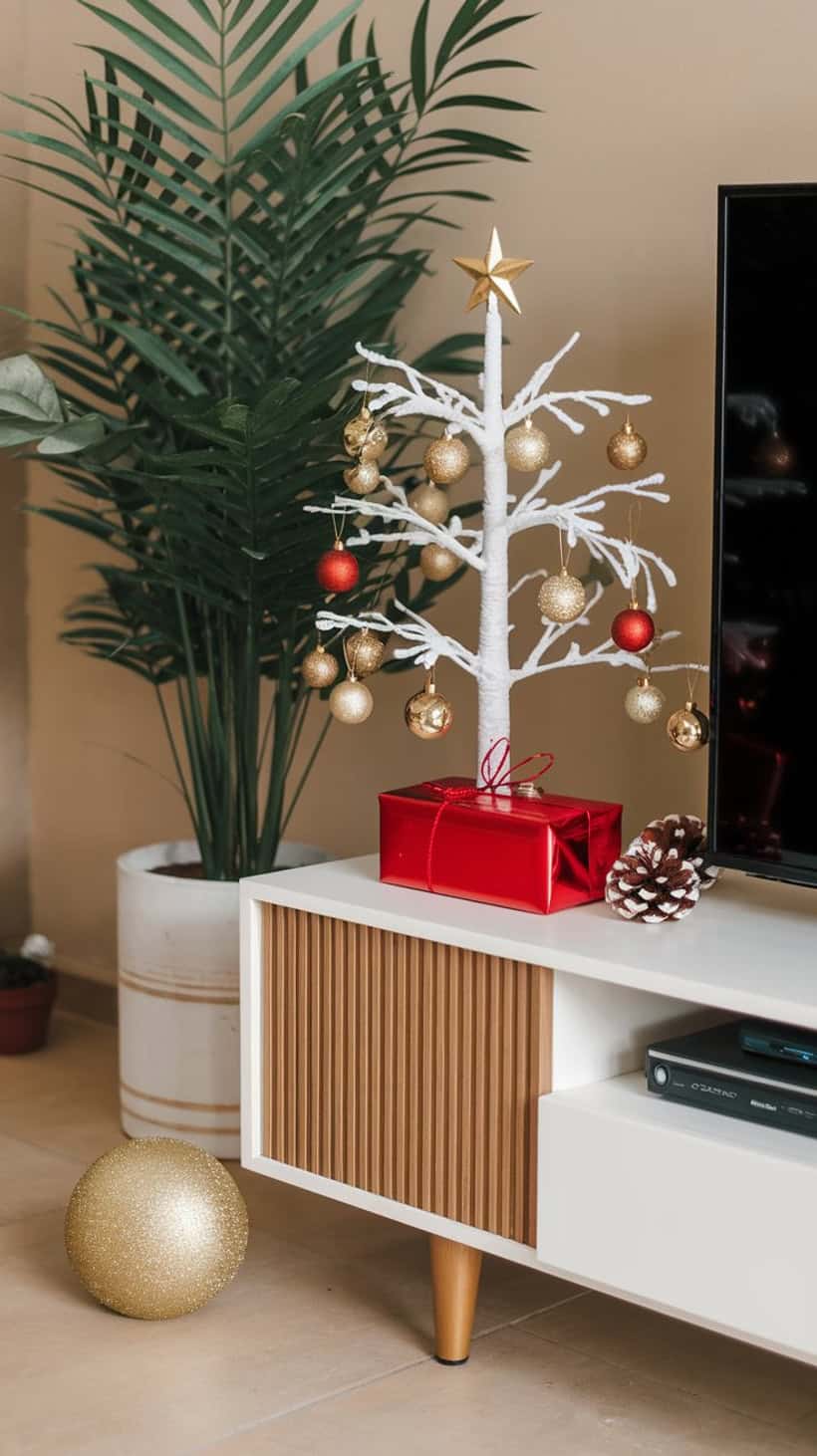 Stunning TV Stand Christmas Decor Ideas to Transform Your Space