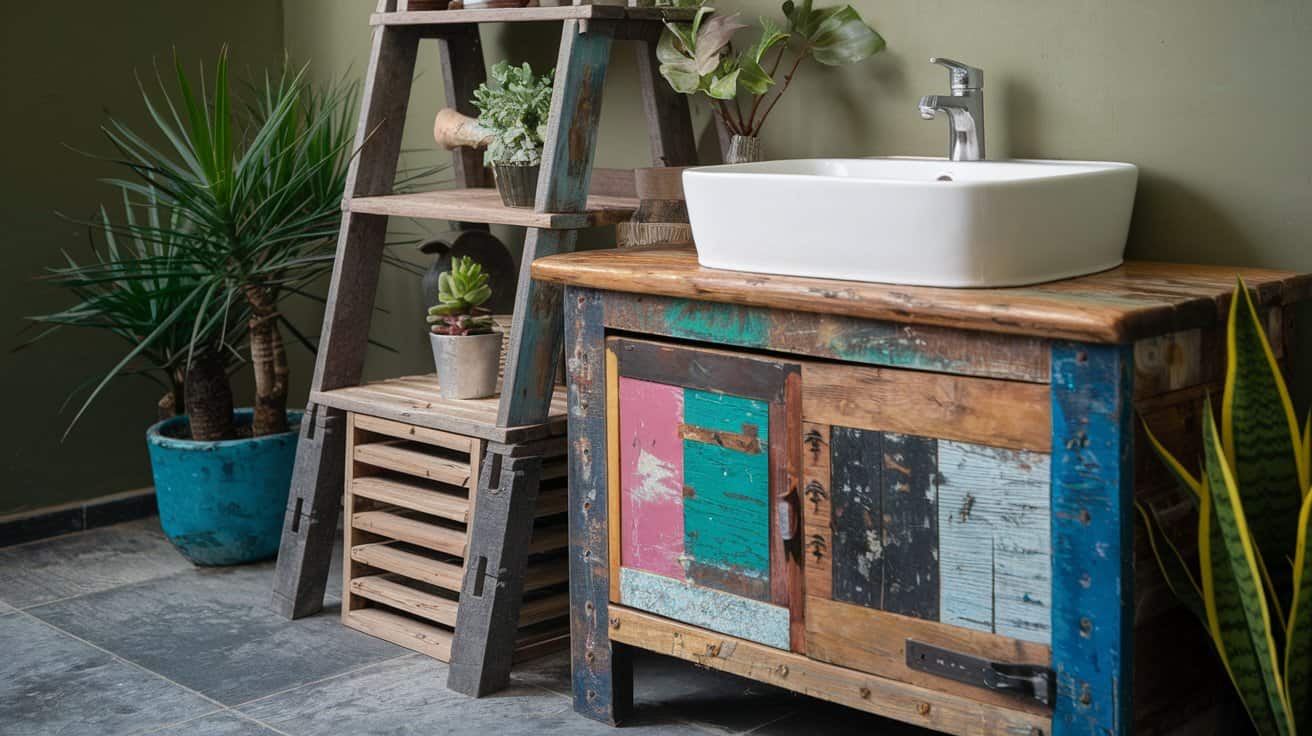 Recycled Bathroom Furniture Ideas For Authentic Decor Photo Inspiration
