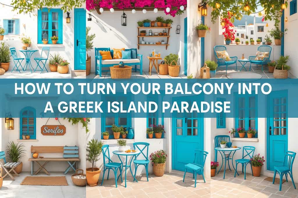 How to Turn Your Balcony into a Greek Island Paradise | My desired home